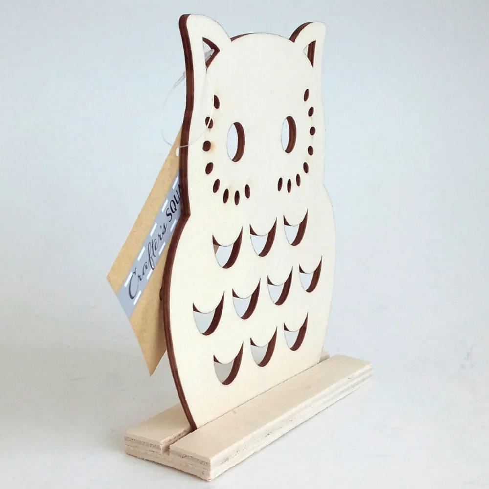 Wooden Owl Decor for Arts and Crafts and Painting!